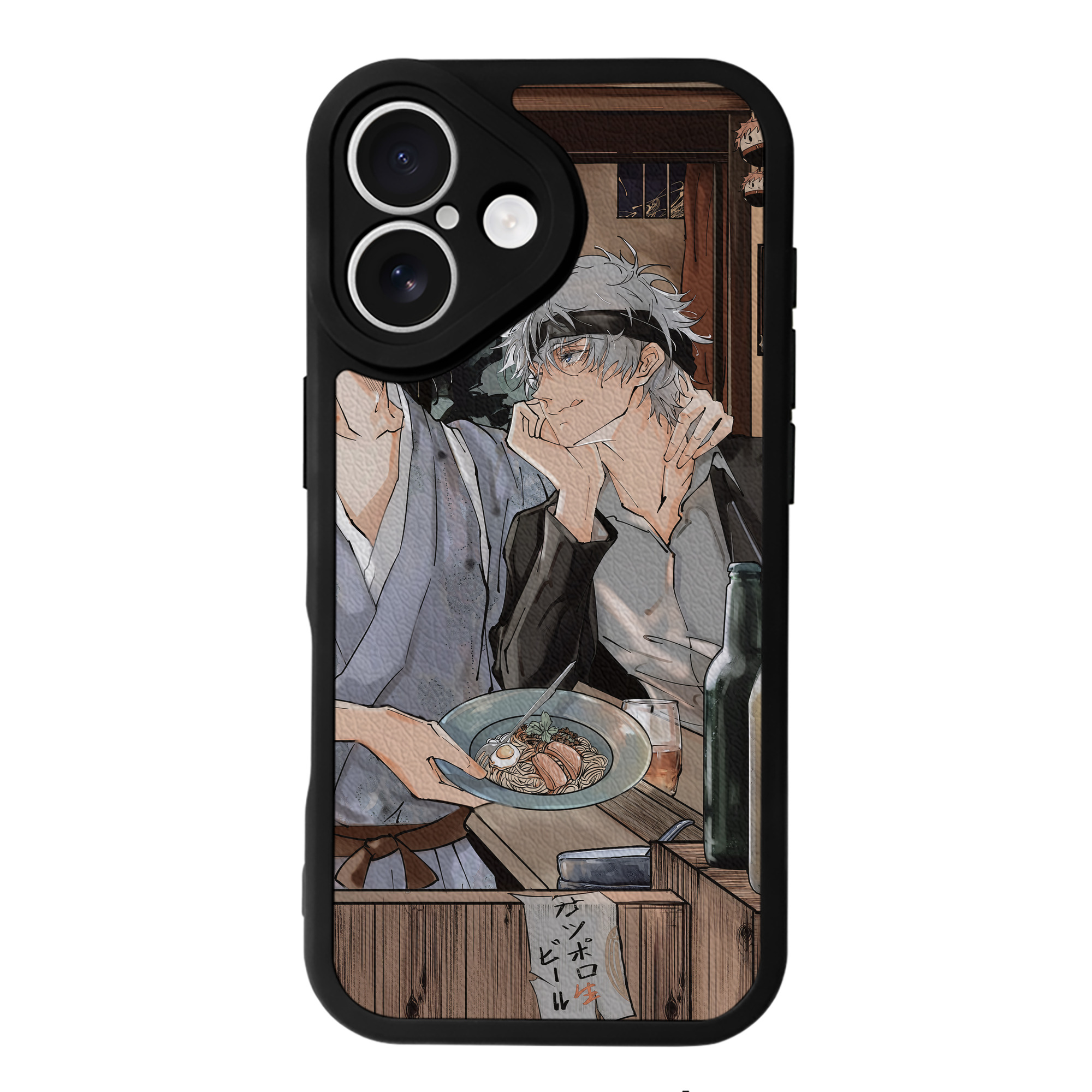 （画像用） 呪術廻戦 Jujutsu Kaisen 【iPhone 16シリーズ対応】シリコンスマホケース（レザー調） 材質：シリコン